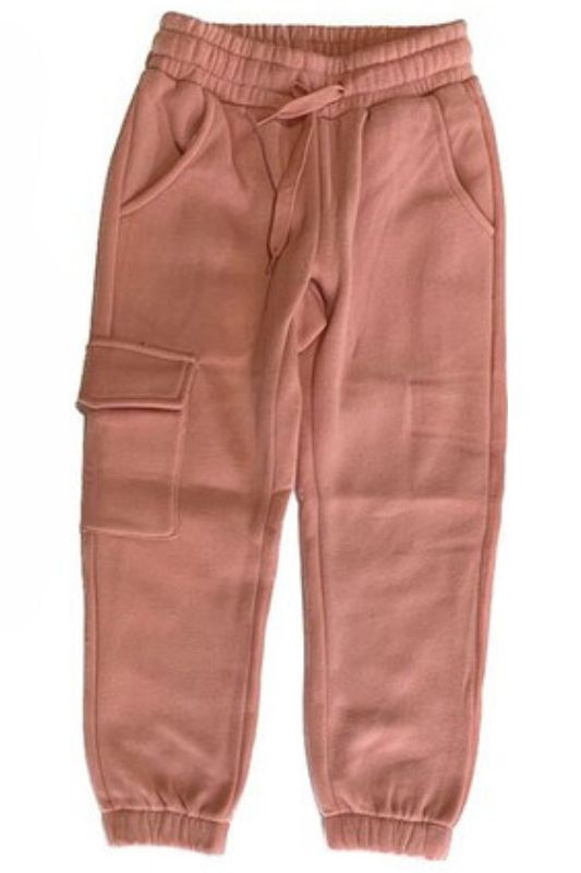 Solid Fleece Pocket Sweatpants