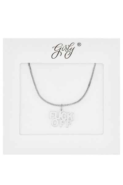 Fuck Off Pendant Chain Necklace – Concept Apparel