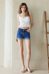 High Rise Roll Cuff Short