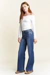 High Rise Clean Wide Leg