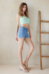 High Rise Roll Cuff Short