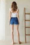 High Rise Roll Cuff Short