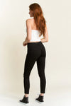 High Rise Dbl Band Push Up Skinny