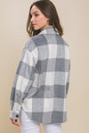 Plaid Flannel Bust Pocket Jacket