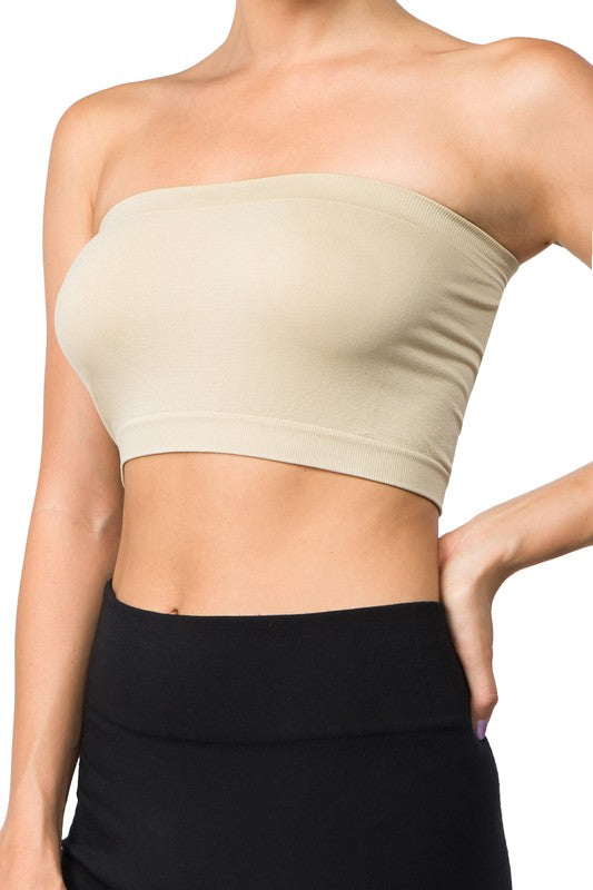Solid Seamless Tube Top