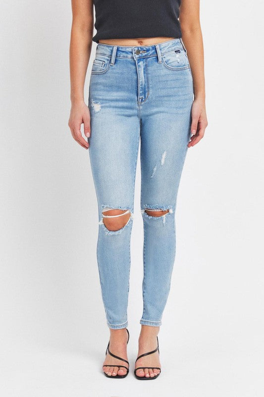 11" High Rise Ankle Skinny