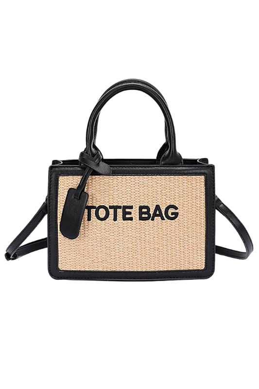 "TOTE BAG" Straw Tote Bag