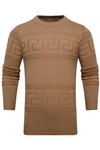 Geo Design Raised Knit L/S Sweather