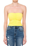 2 for $16: Ruched Front Crop Tube Top