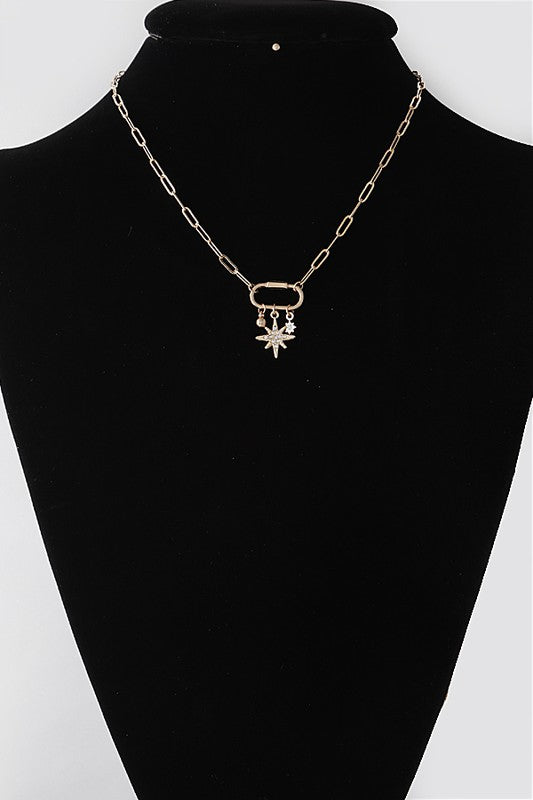 Star Charms Clasp Necklace