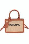 "TOTE BAG" Straw Tote Bag