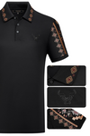 Aztec Collar/Sleeve Trim Polo