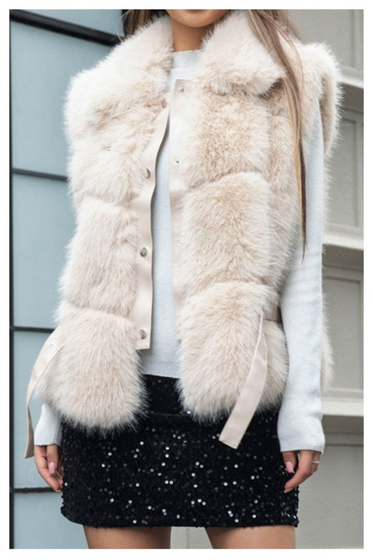 Faux Fur Shearling Vest