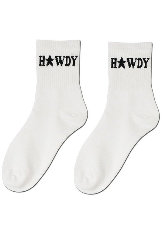 Howdy Star Ankle Socks