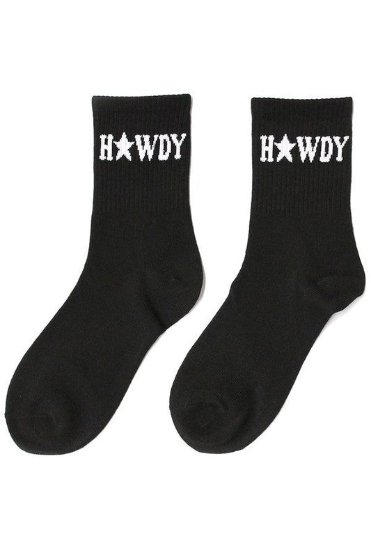 Howdy Star Ankle Socks