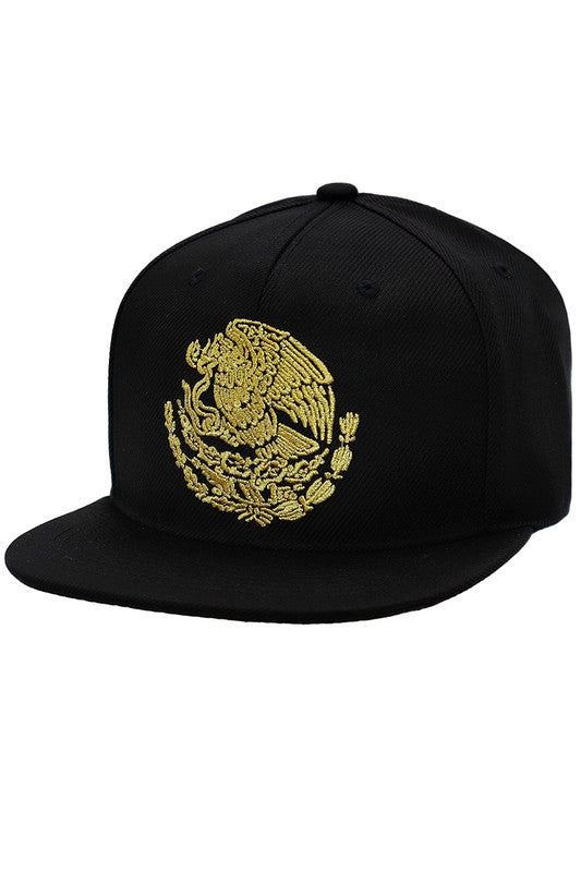 Coat of Arms of Mexico Eagle Gold Stitch Snapback