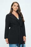 Belted Tie Front Jacket