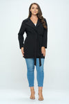 Belted Tie Front Jacket