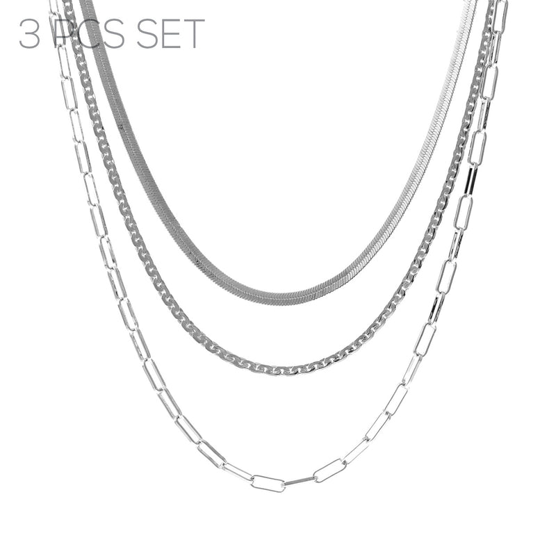 Triple Layer Chain Necklace