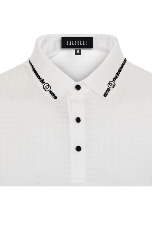 Houndstooth Textured Polo