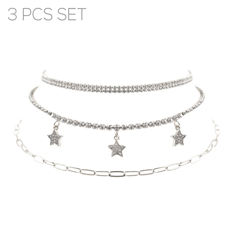 Star 3pc Layer Necklace