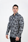 Large Paisley Long Sleeve Button Up