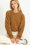 Drop Shoulder Knit Sweater