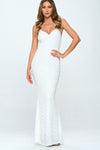 Sequin Cross Back Mermaid Maxi Dress
