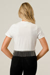Free Riders Live Fast Fringe Short Sleeve Top