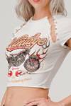 Vintage Motorcycle Rip Short Sleeve Graphic Tee