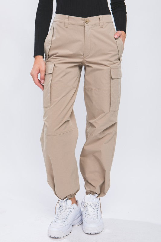 Cargo Elastic Waist Band Pant