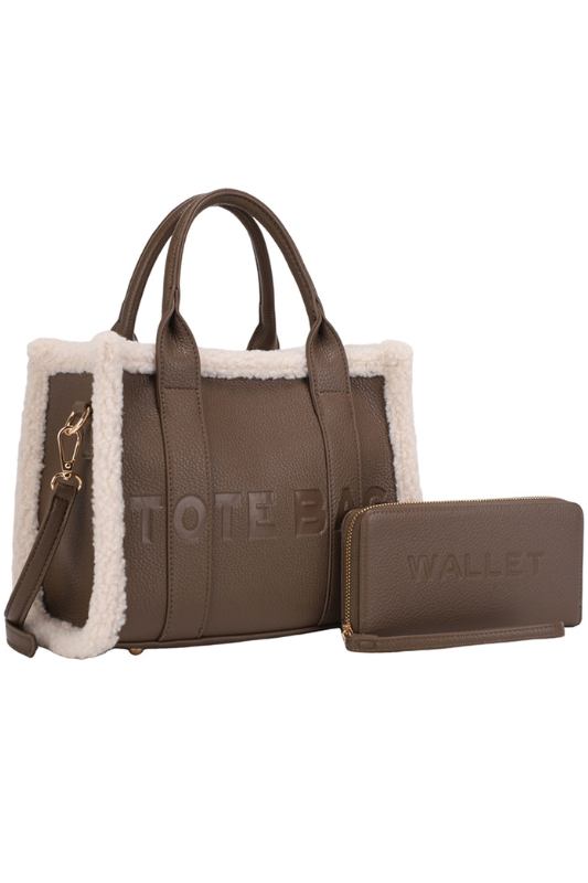 Sherpa THE TOTE BAG Handle Bag and Wallet Set