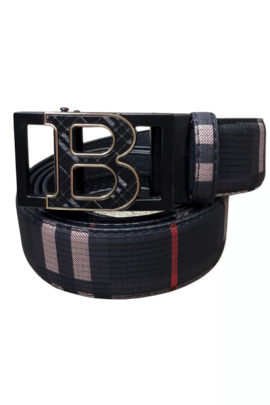 "B" Plaid Buckle Belt