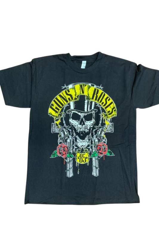 Guns and Roses Skull Graphic Tee