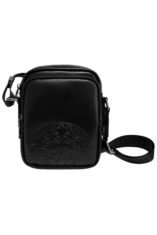 Embossed Lion Crossbody Bag