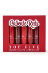 Caliente Reds 5 Piece Matte Lipstick Set