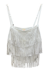 Studded Fringe Layer Tank Top