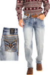 Western Pocket Stitch Bootcut Jeans
