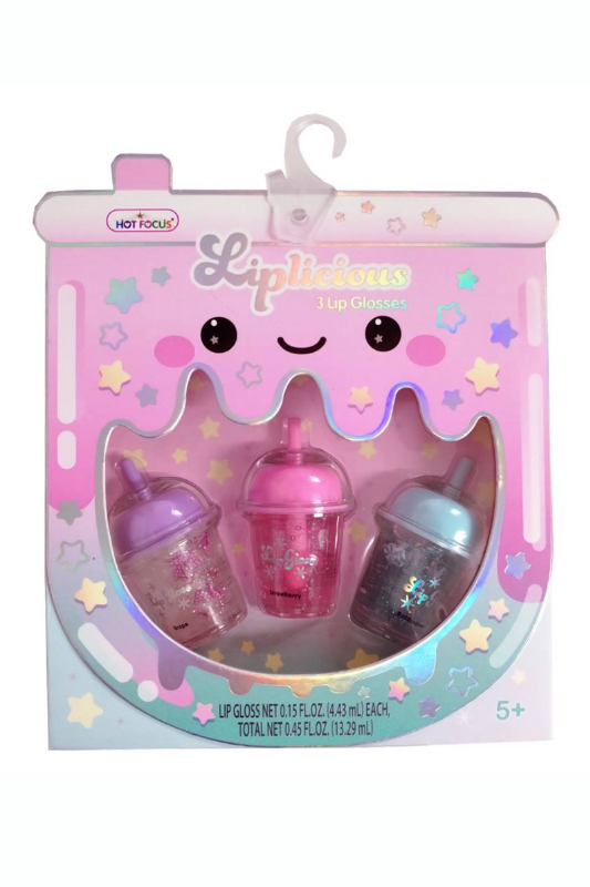 Liplicious Set of 3 Boba Lip Gloss