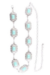 Inset Turq. Stone Western Chain Belt