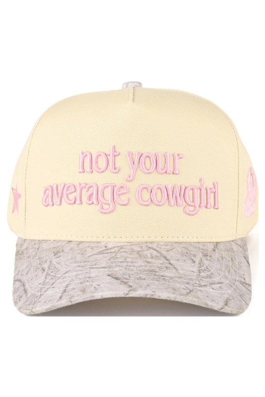 Not Your Average Cowgirl Hat Beige and Light Camo