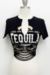 Tequila Blue Agave Cut & Slash Tee