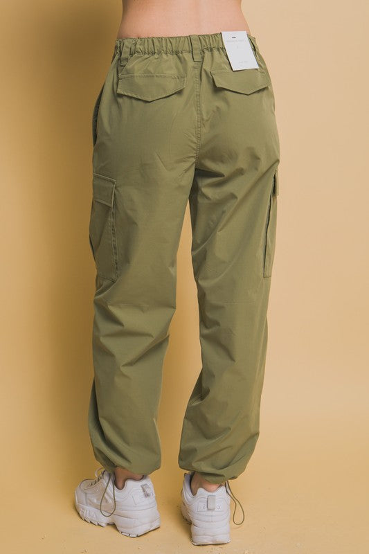 Cargo Elastic Waist Band Pant