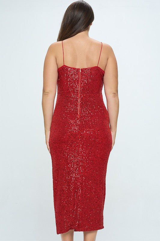 Sequin Bodycon Long Dress