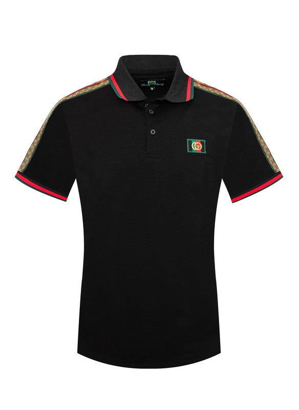 GG Emblem Stripe Logo Polo