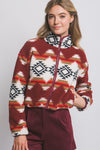 Aztec Sherpa Full Zip Jacket