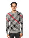 Plaid Check Crew Sweater