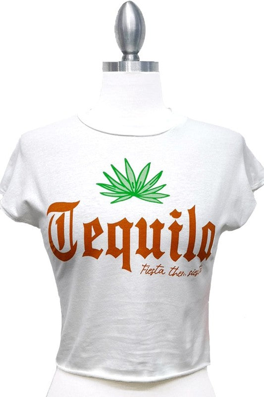 Tequila Plant Graphic Crop Top