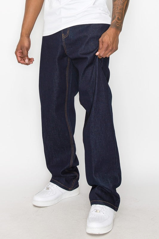 Essential Baggy Raw Jeans