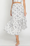 Paisley Bandana Print Maxi Skirt